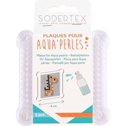 Plaques pour aqua perles - 8x8 cm - 5 pcs thumbnail image 1