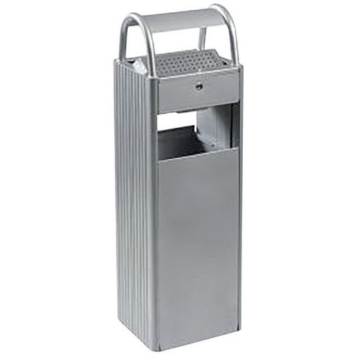Cendrier/corbeille Sur Pied 6l/30l Kopa Gris Metal