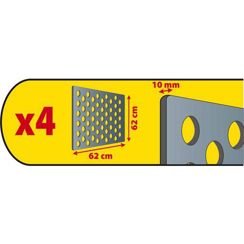 Tapis De Sol Camping GardenGloss 280g/m² - 250x400cm - HDPE Résistant - Avec 12 Sardines Et Sac De Transport