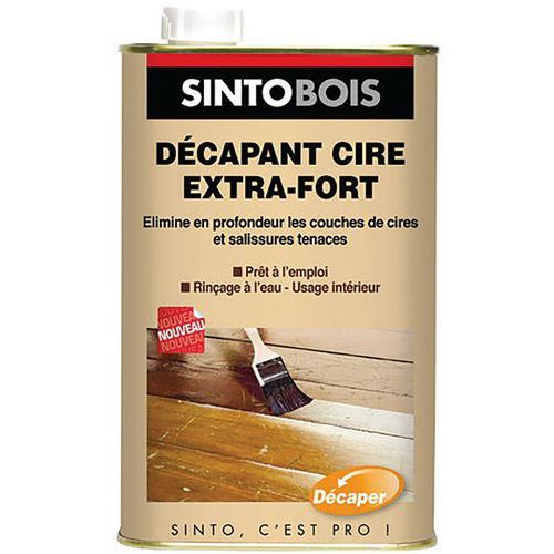 SINTOBOIS DECAPANT CIRE EXTRA FORT 1L - SINTOBOIS 