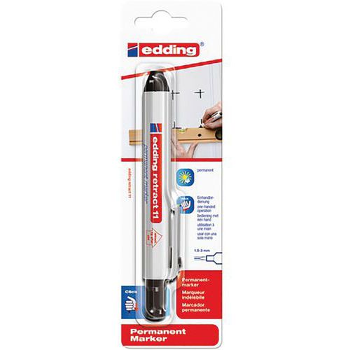 Marqueur Indélébile Rétractable Noir