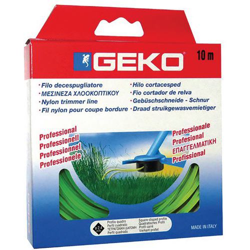 Fil Nylon Carré Pour Coupe Bordure D.2.4mmx10m