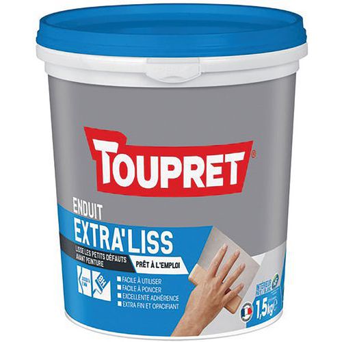 Enduit Lissage Intérieur Extra Fin Finitions Pâte 1.5kg Blc