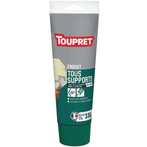 Enduit Tous Supports Intérieur Extérieur Pâte 330g Blanc
