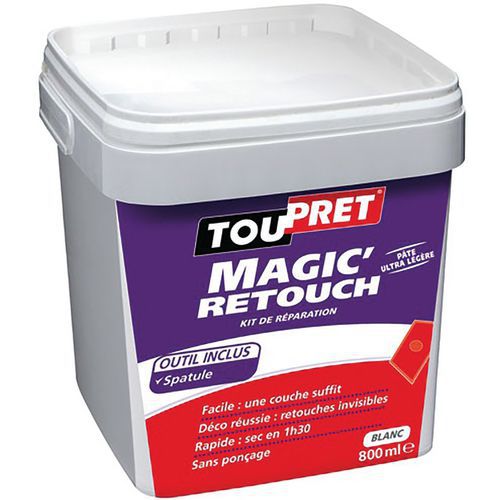 Magic'retouch Enduit Réparation 800ml +spatule Toupret Gsb