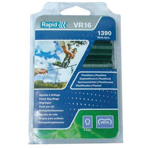 Agrafe Grillage Vr16 Plastifiée Boite De 400