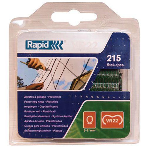 Agrafe Grillage Vr22 Plastifiée Boite De 215