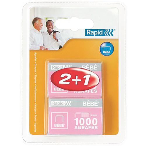Agrafe Bureau Bébé 3x1000 Blister