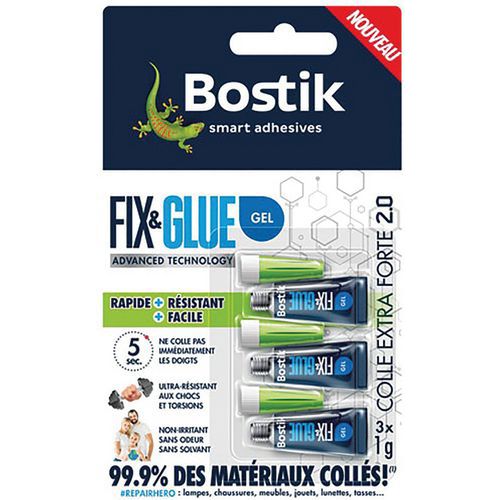 Bostik Fix Glue Gel 3x1g