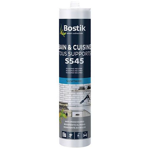 Mastic Bain Cuisine S545 Translucide Cartouche 300ml
