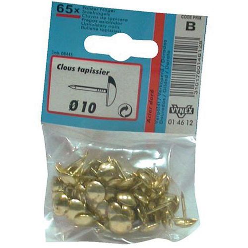 Clou Tapissier Acier Doré 9.5mm Sc X65