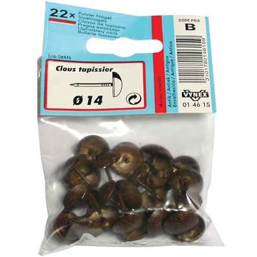 Clou Tapissier Doré Vieilli 14mm X22