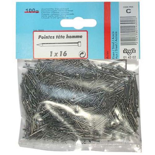 Pointe Th Acier 1.0x16 100g