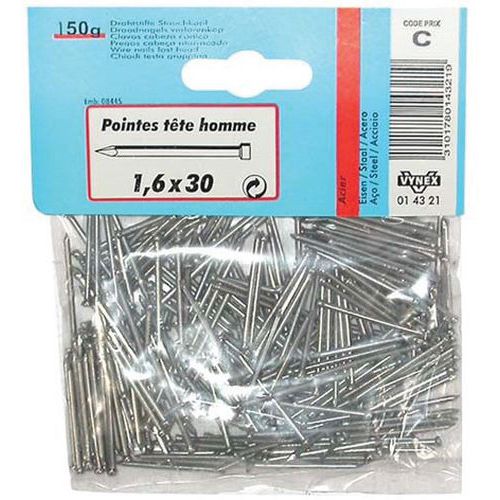 Pointe Th Acier 1.1x25 130g