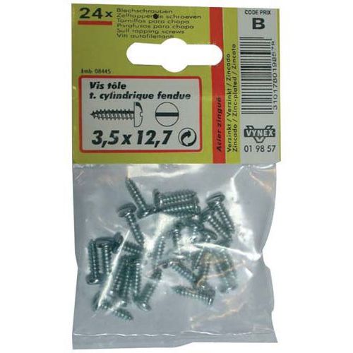 Vis Tôle Tête Cylin. 3.5x12.7 X24