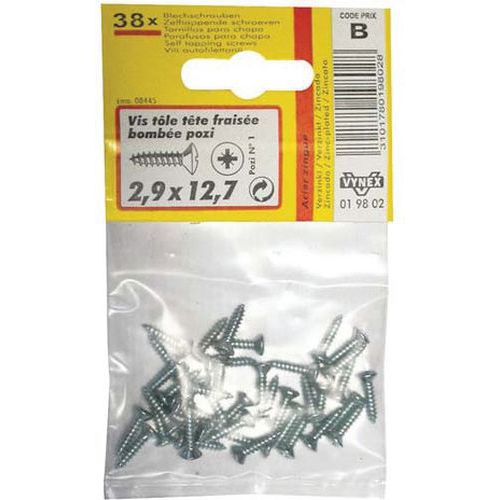 Vis Tôle Tfb Parker 4.85x38 X8