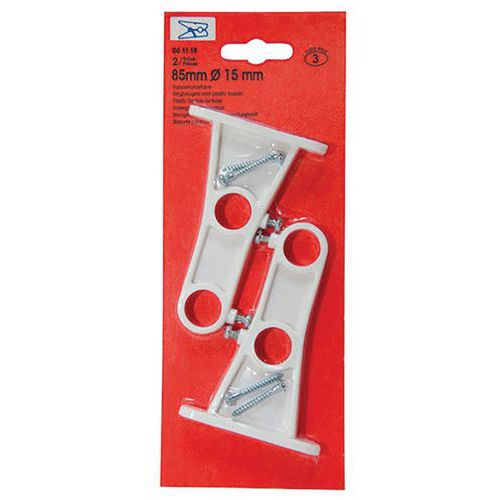 Support Plast.double 85mm X2