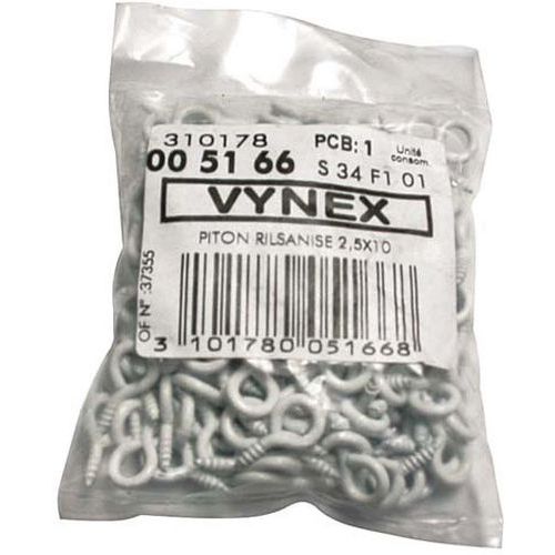 Piton à Vis Rilsanisé 2.5x10 Vrac X200