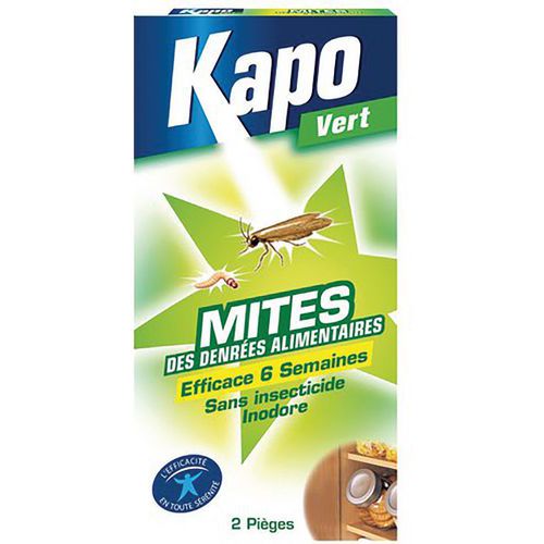 Mites Alimentaires 100% Naturel Piège X2 Kapo Vert