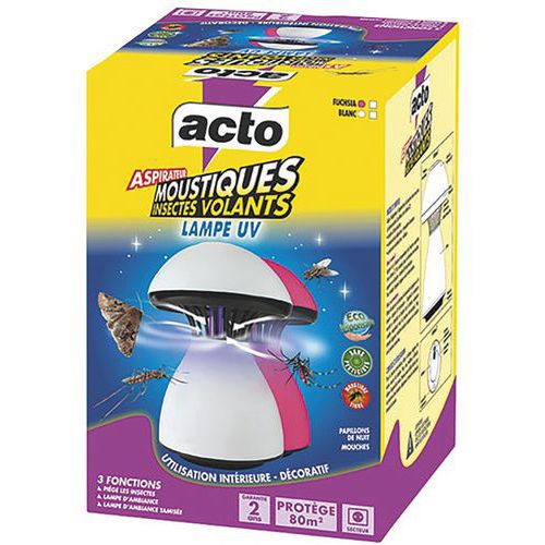 Acto Aspirateur À Moustiques Et Volants Lampe Uv 80m2