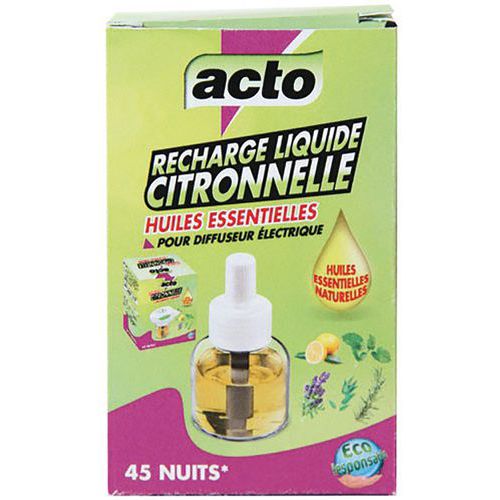 Acto Recharge Liquide Diffuseur Citronnelle 22.5ml
