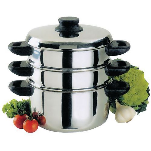 Combiné Vapeur Inox 20cm 3corps