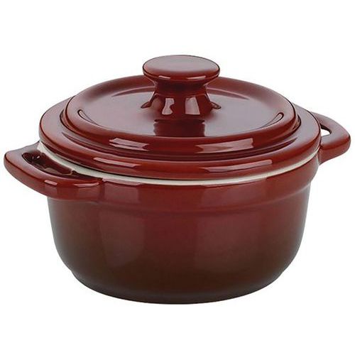 Cocotte Céramique Malin Rouge Rond 10cm