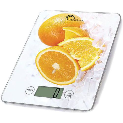 Balance De Ménage Électronique 5kg/1g Orange Glacée