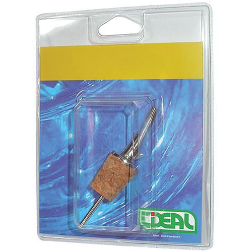 Bouchon Verseur Courbe Chrome Liège Bl.