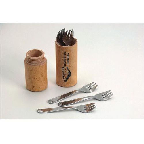 Fourchette à Huîtres X 6 + Fourreau