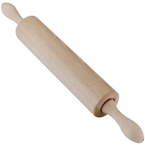 Rouleau à Pâtisserie En Bois Avec Poignée Mobile D.5.50cm