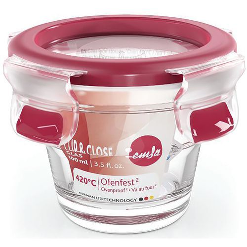 Boite Clip Close Ronde 01l Rouge