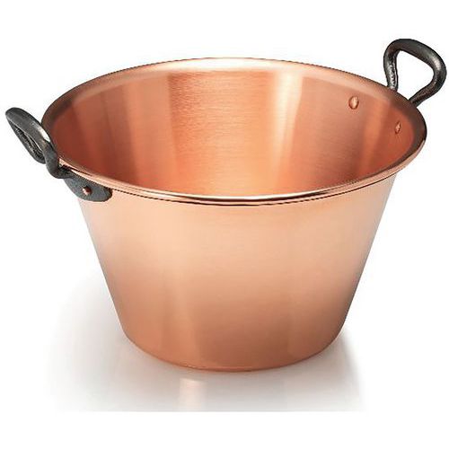 Bassine à Gelée Cuivre D.26.5cm 3 Litres Anses Fonte