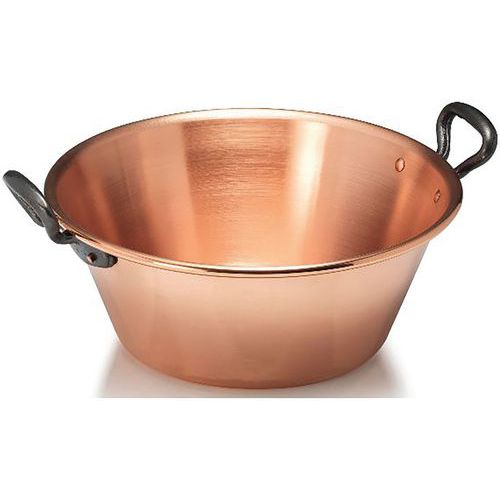 Bassine à Confiture En Cuivre 26cm 3 Litres Poignées Font