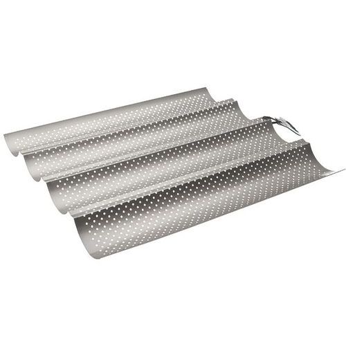 Moule 4 Baguettes/tuiles Perfore 33 X 38 Cm Moka