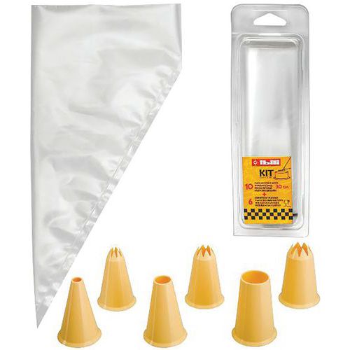 Poches Jetables 30cm Sachet De 10 + 6douilles