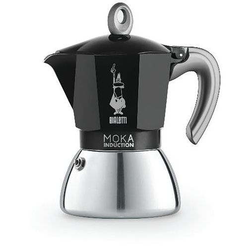 Cafetière Induction Moka Noire 6 Tasses Nouvelle Version