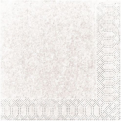 Serviette Ouate 33x33cm 3 Plis X20 Blanc