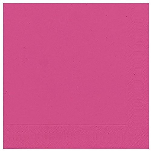 Serviette Ouate 33x33cm 3 Plis X20 Fuschia