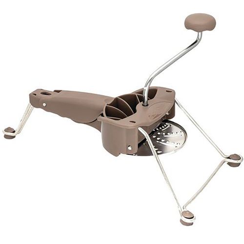 Râpe à Légumes 3 Grilles Et Manivelle Plastique Taupe