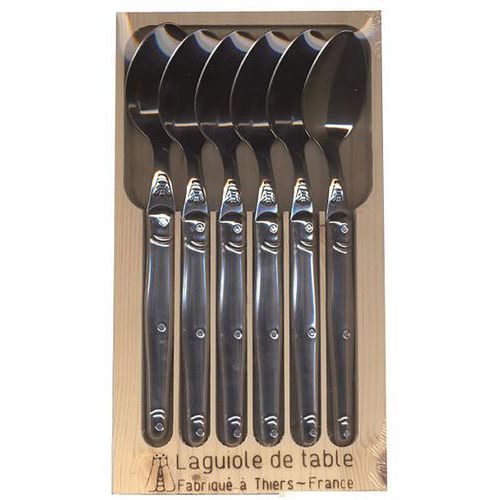 Coffret De 6 Cuillères Laguiole Inox