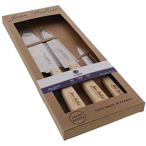 Couteaux Grand Modèle En Hêtre X3