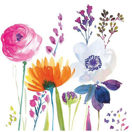 Serviette 33x33cm Champe De Printemps X20