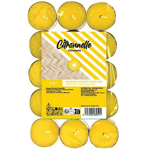 Bougie Chauffe Plat Petit Modèle X 30 Citronnelle
