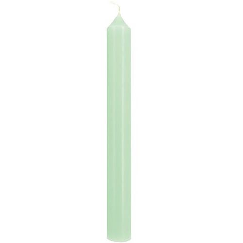 Bougie Droite Diamètre 22mm Hauteur 200mm Vert Pastel