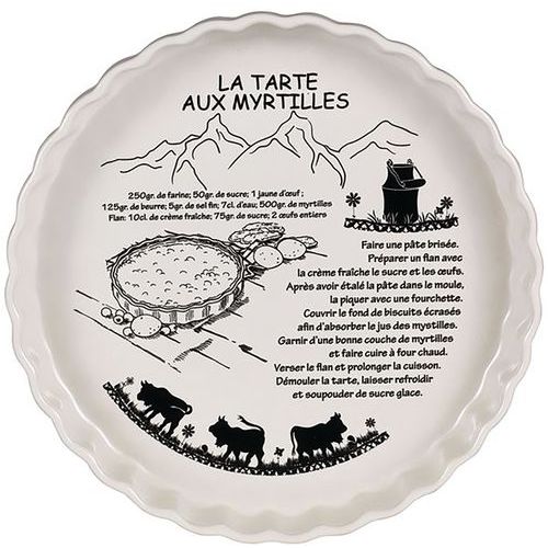 Plat à Tarte Ceramique 28 Cm Crème