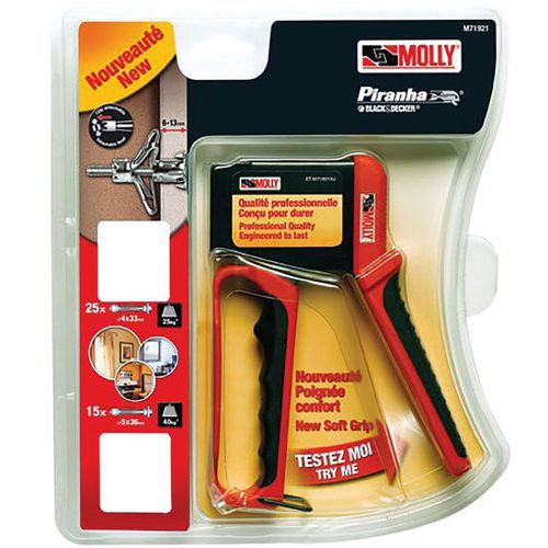 Kit Pince + 40 Chevilles Molly + Vis