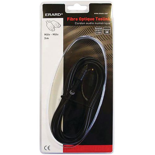 Cordon Toslink Or Mâle/mâle 3m