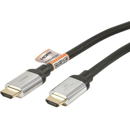 Cordon Hdmi 2.0b A M/m - Certification Premium - 4k - Or -