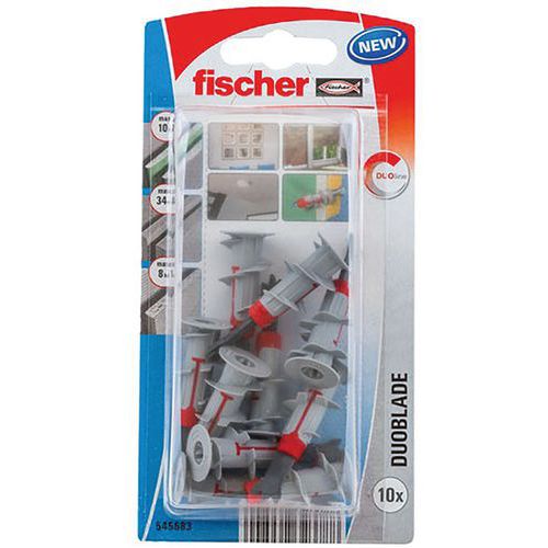 Cheville Autoforeuse Duoblade Blister De 10